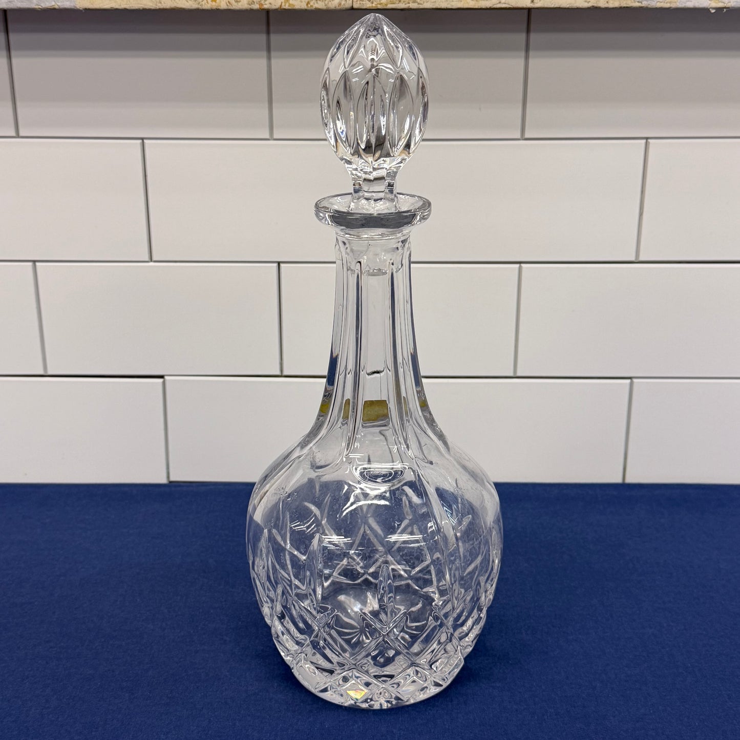 Gorham King Edward Cut Crystal Decanter with Stopper