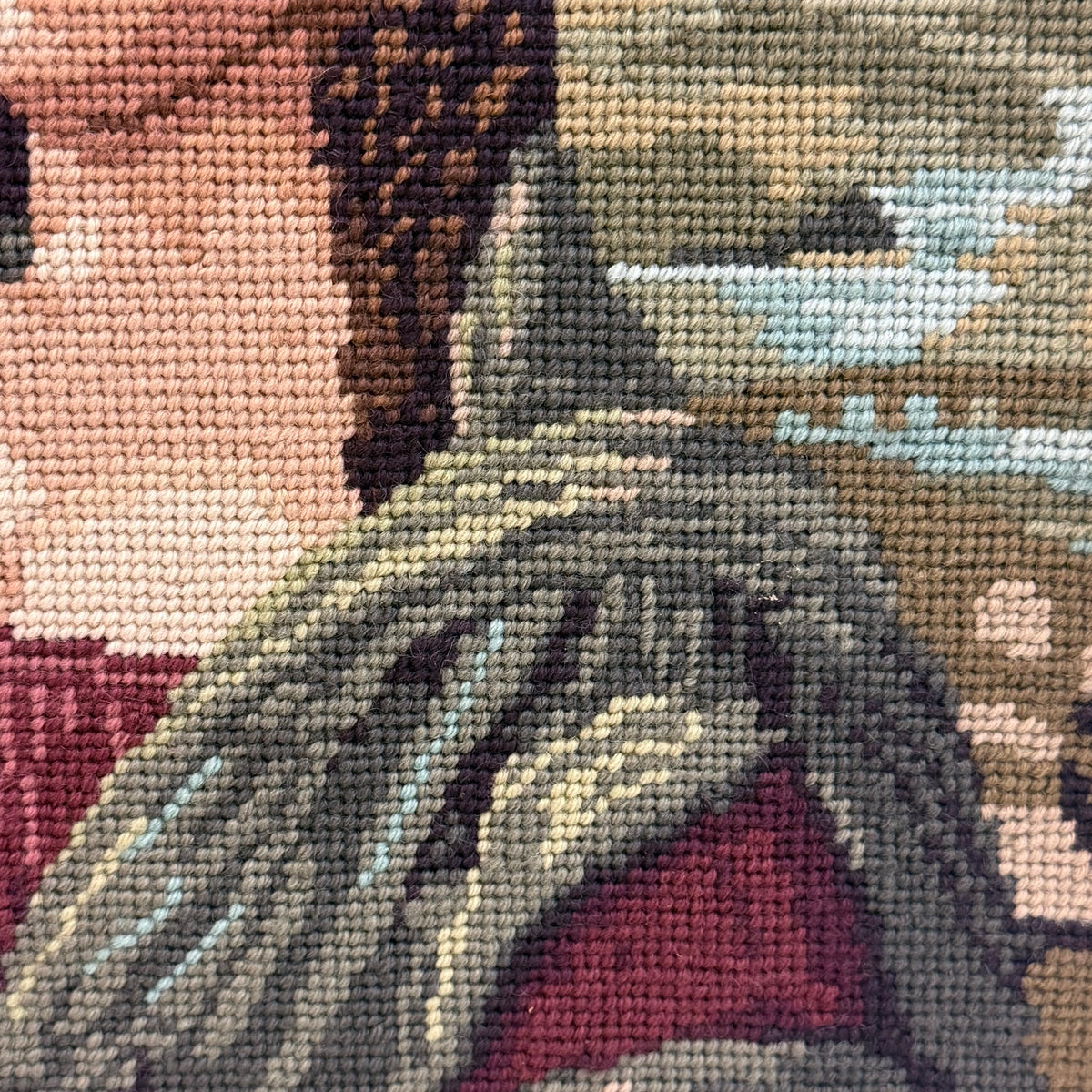 Leonardo da Vinci Mona Lisa Framed Needlepoint Art