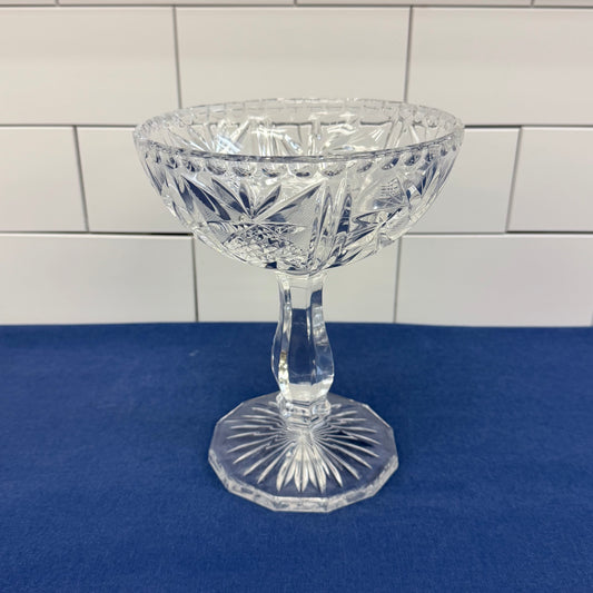 Cut Crystal Pedestal Compote