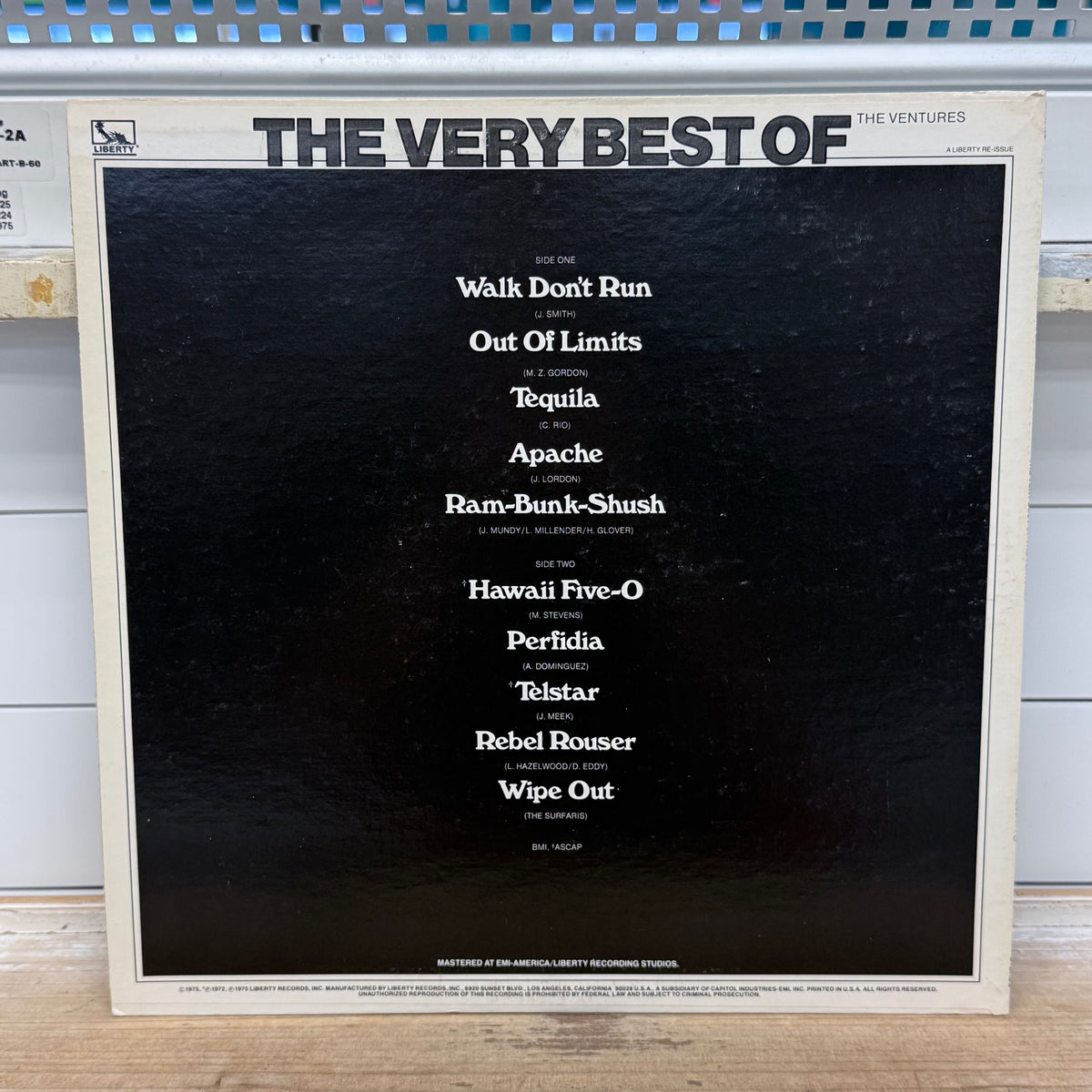 The Very Best of The Ventures Vinyl Record, 1975 - LN-10122