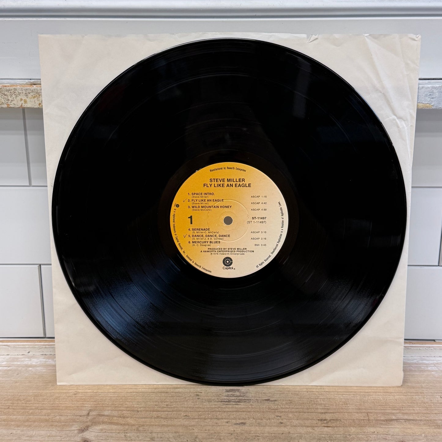 Steve Miller Band Fly Like an Eagle Vinyl Record LP 1976 #ST-11497