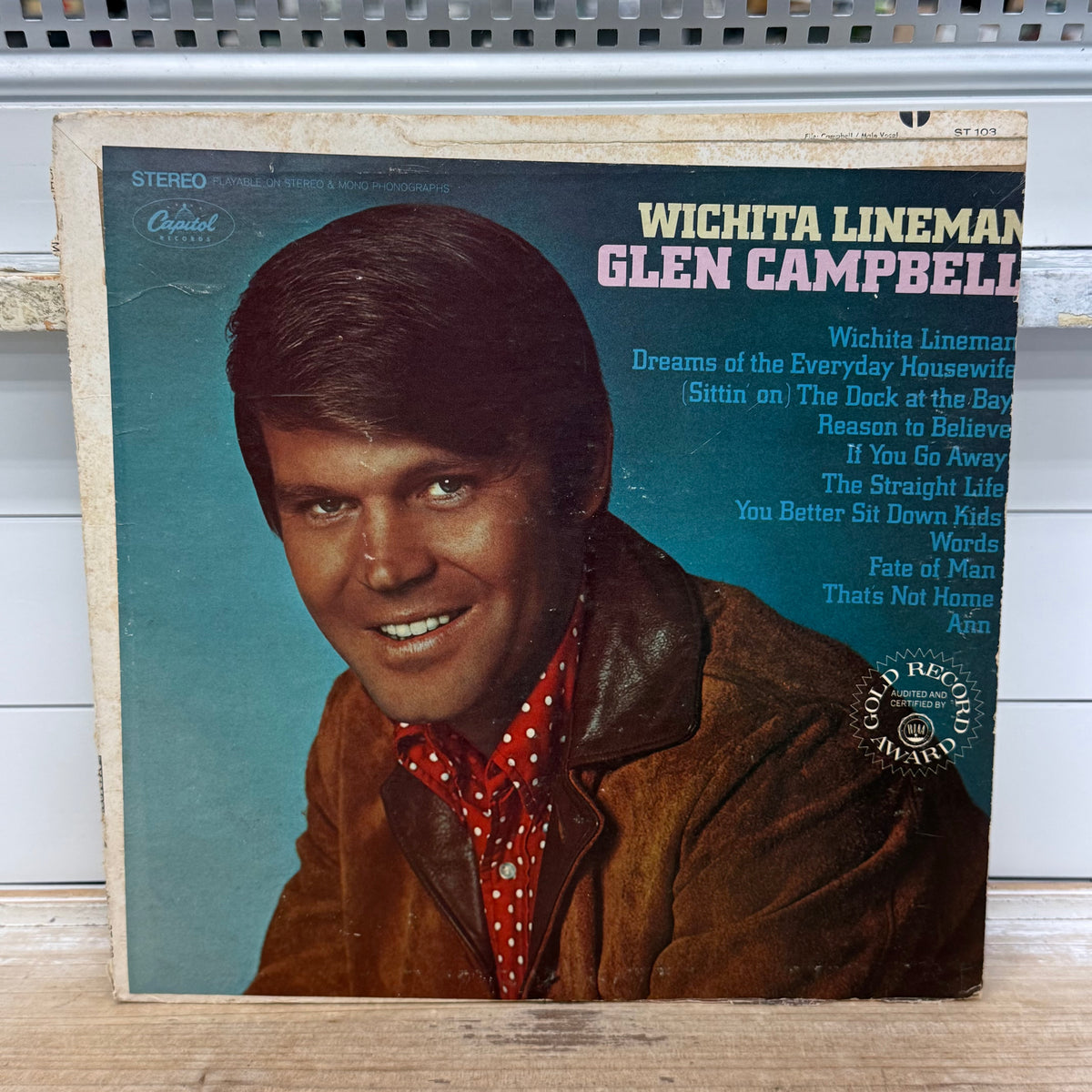 Glen Campbell Wichita Lineman Vinyl LP 1968 — #ST-103