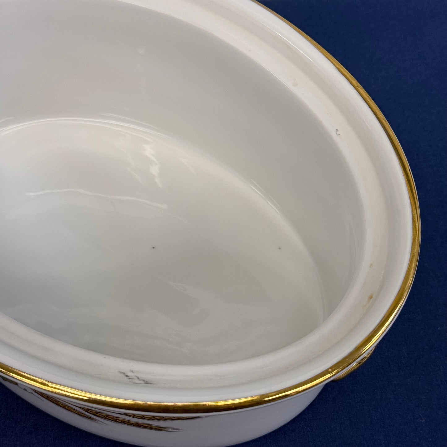 Royal Worcester Evesham Gold Covered Casserole Dish England