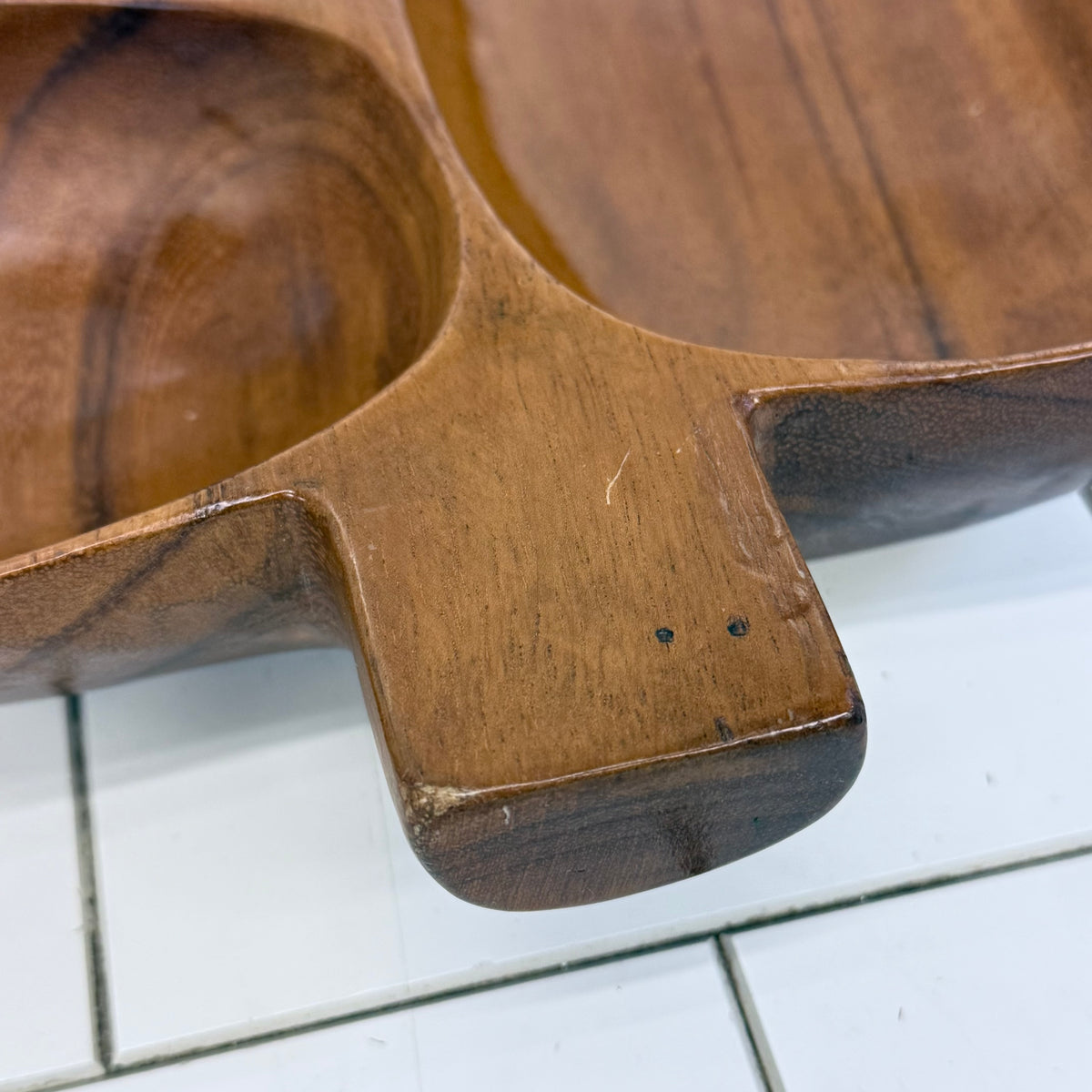 Monkey Pod Wood Divided Serving Tray