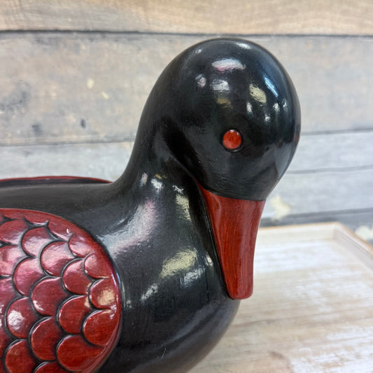 Fitz & Floyd Ceramic Vernissage Duck Decoy Statue