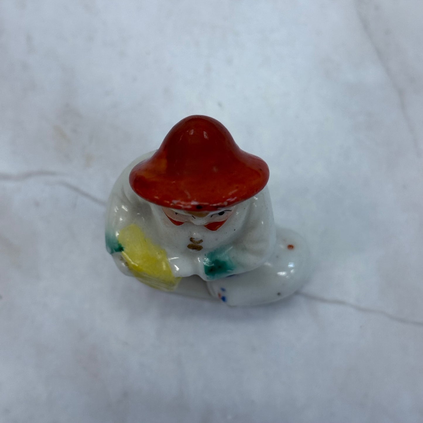 Boy with Pig Figurine, Porcelain