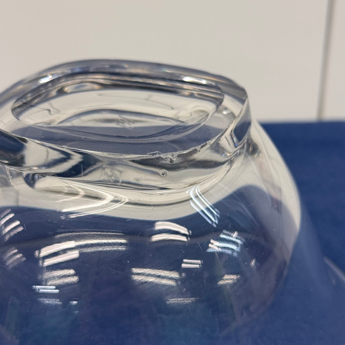 Heisey Clear Glass Bowl and Underplate Set Elegant Glass