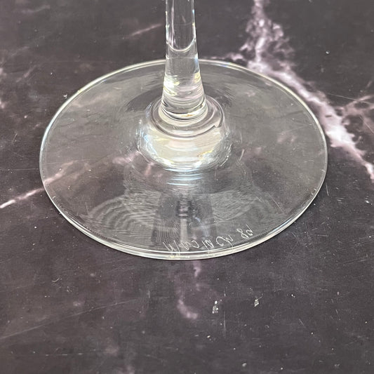 Steven Maslach Hand Blown Wine Glass, Signed 1989
