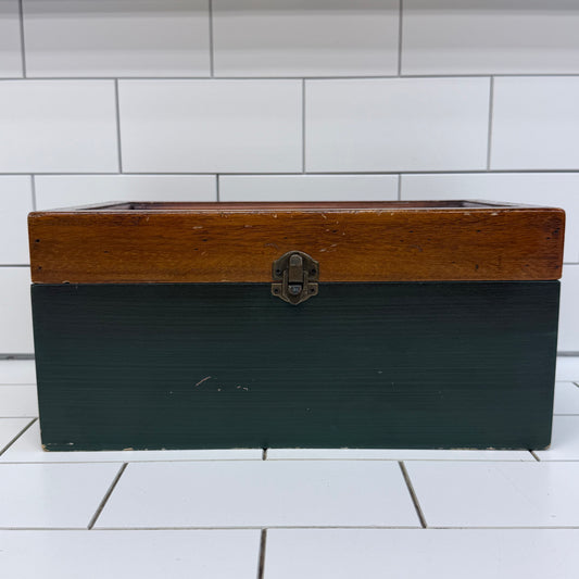 Fishing Memorabilia Shadow Box Storage Wooden Display Case