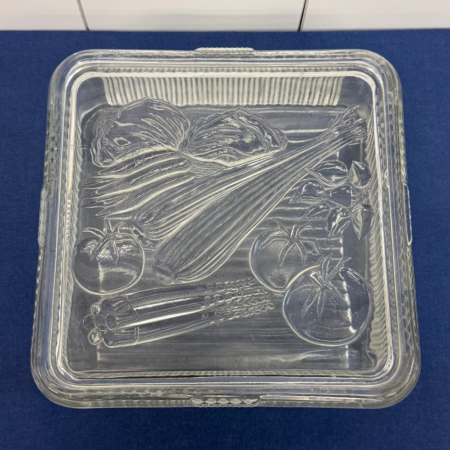 Anchor Hocking Garden Harvest Glass Refrigerator Dish & Lid