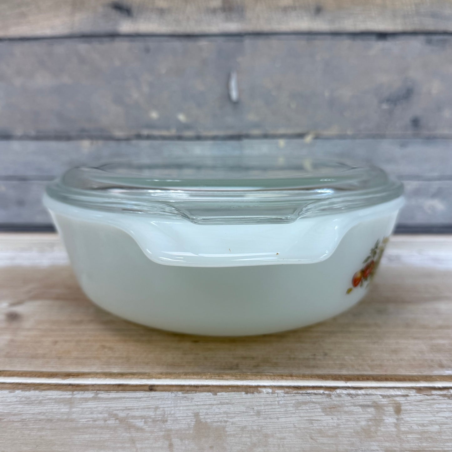 Hocking & Fire King Harvest Vegetable  Casserole Dish, Set of 2