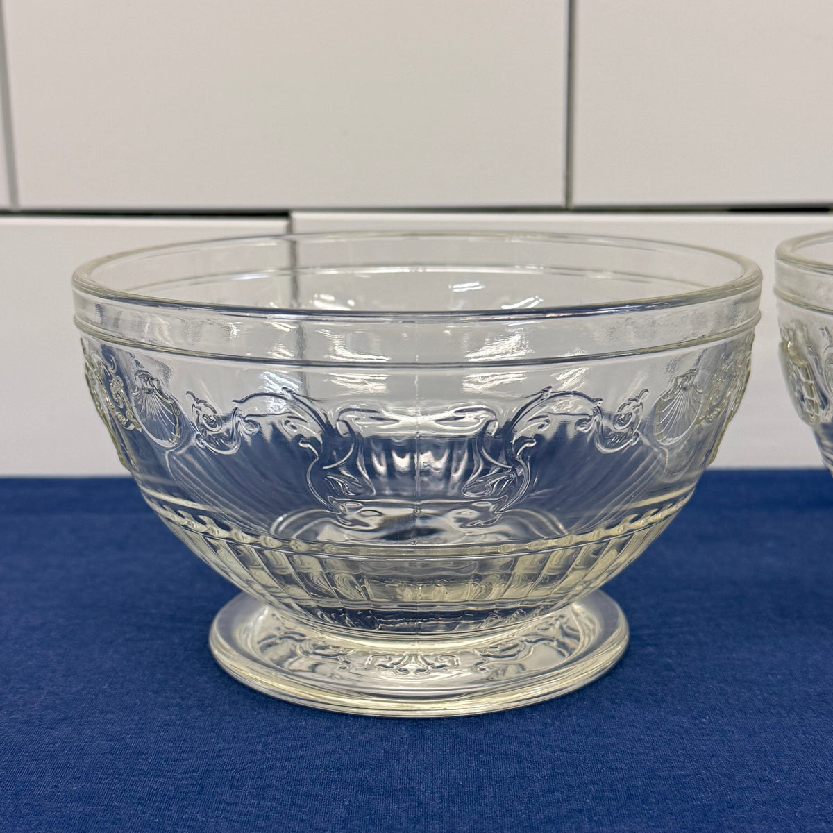 La Rochère Versailles Footed Glass Dessert Bowls Set of 3