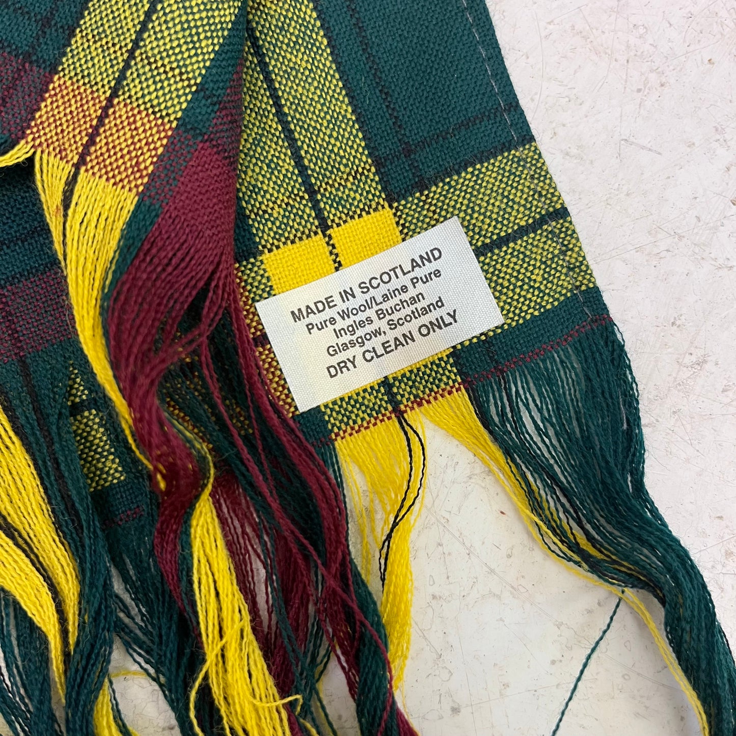 Scottish Tartan Wool Scarf Made in Glasgow