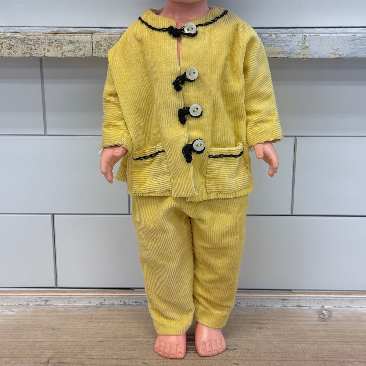 Vintage Allied Eastern AE Blonde Sleep Eye Doll 15” 1960s