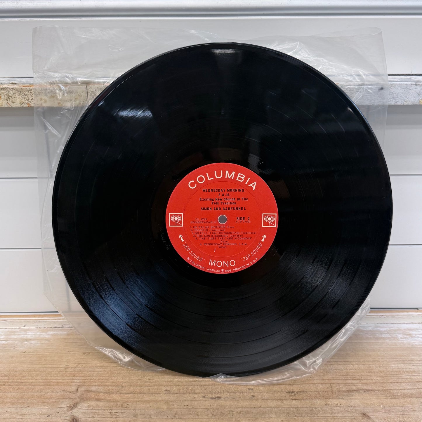 Simon & Garfunkel Wednesday Morning 3 A.M. Vinyl LP 1964 #CL2249 Mono