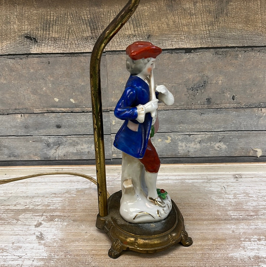 Vintage Porcelain Figurine Table Lamps, Set of 2