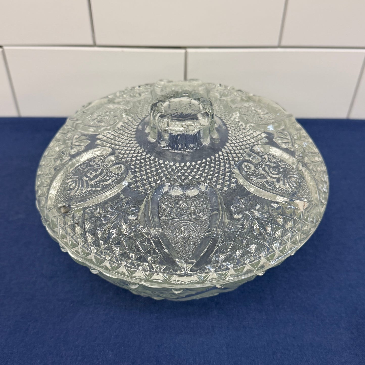 FNG Bowl, Pressed Glass