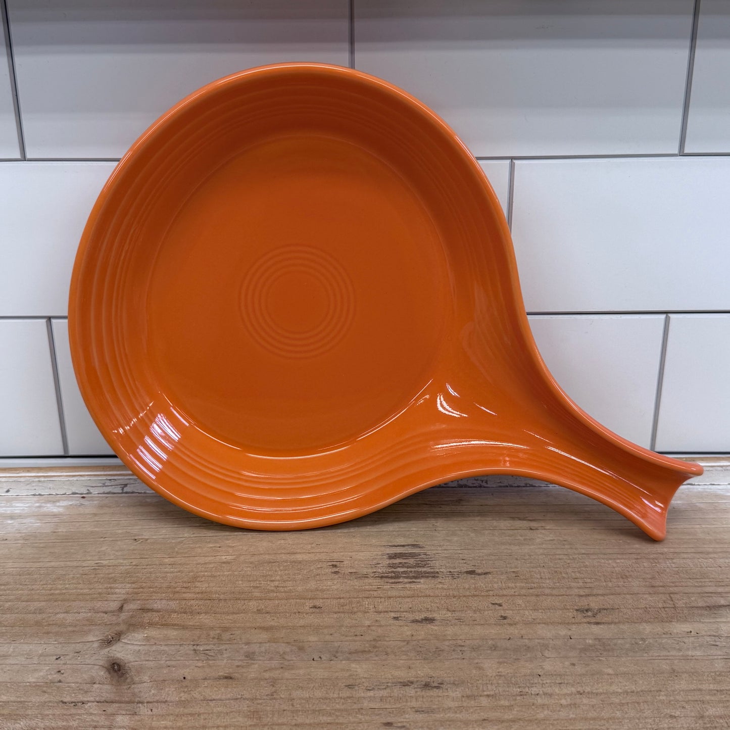 Homer Laughlin Fiesta Tangerine Skillet Baker USA 2000s