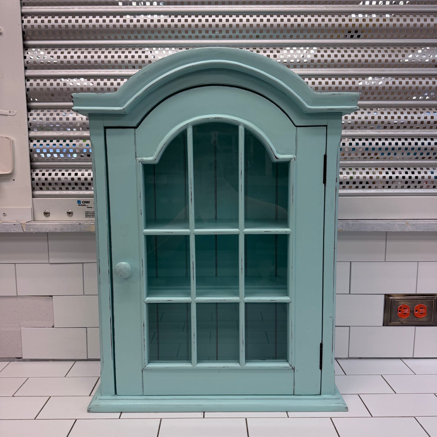 Farmhouse Wall Display Curio Cabinet