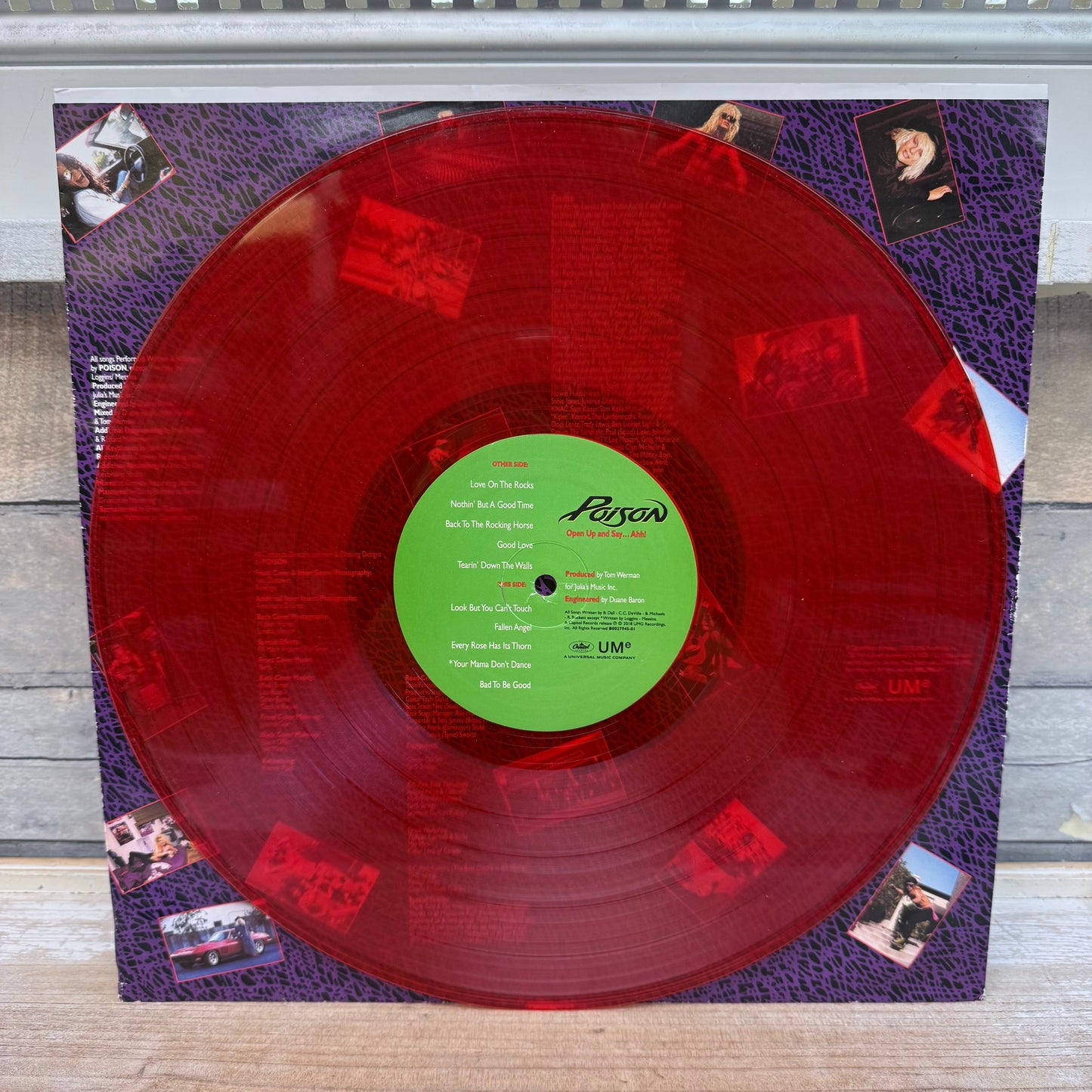 Poison Open Up and Say…Ahh! Special Edition Vinyl Record, 2018
