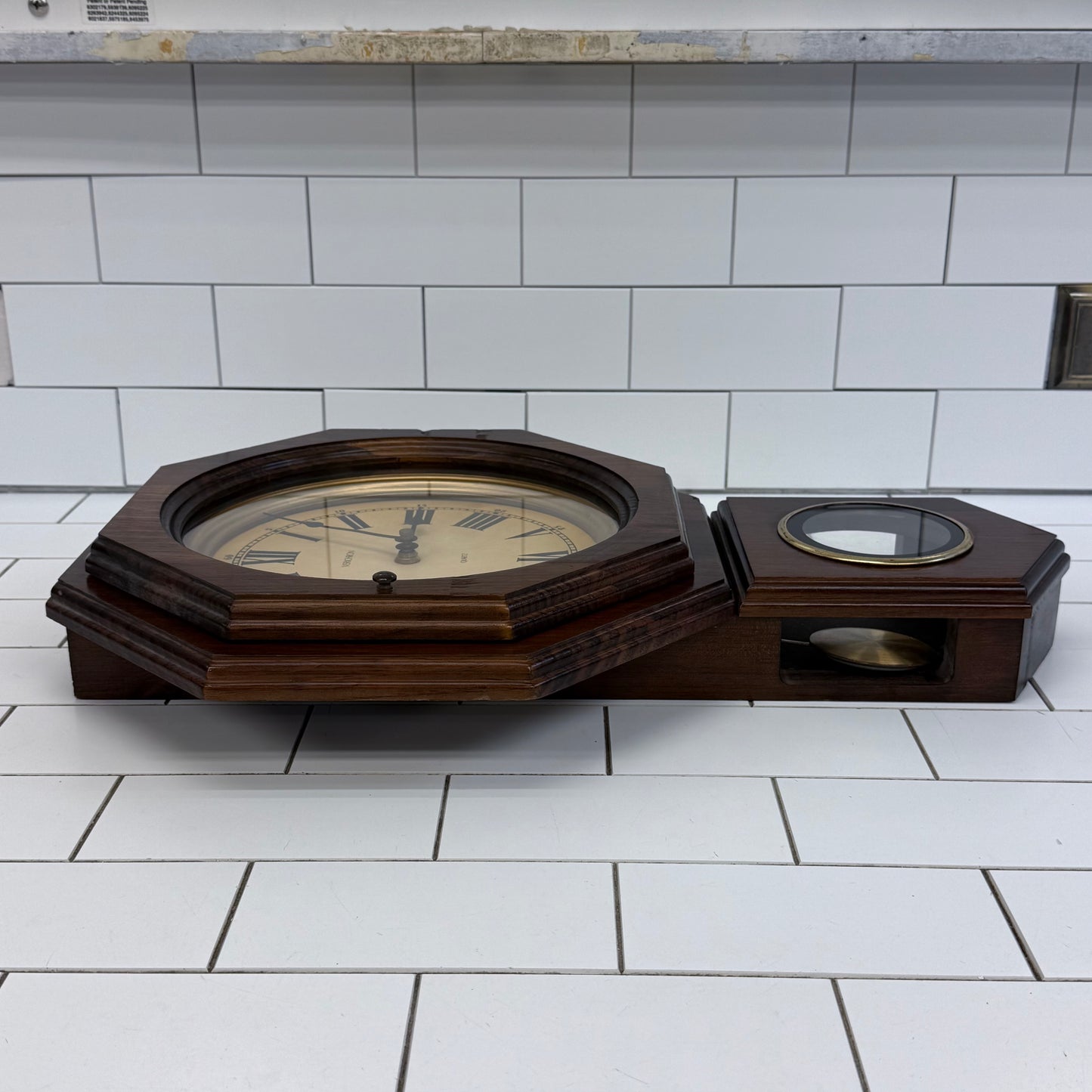 Verichron Quartz Pendulum Regulator Wall Clock