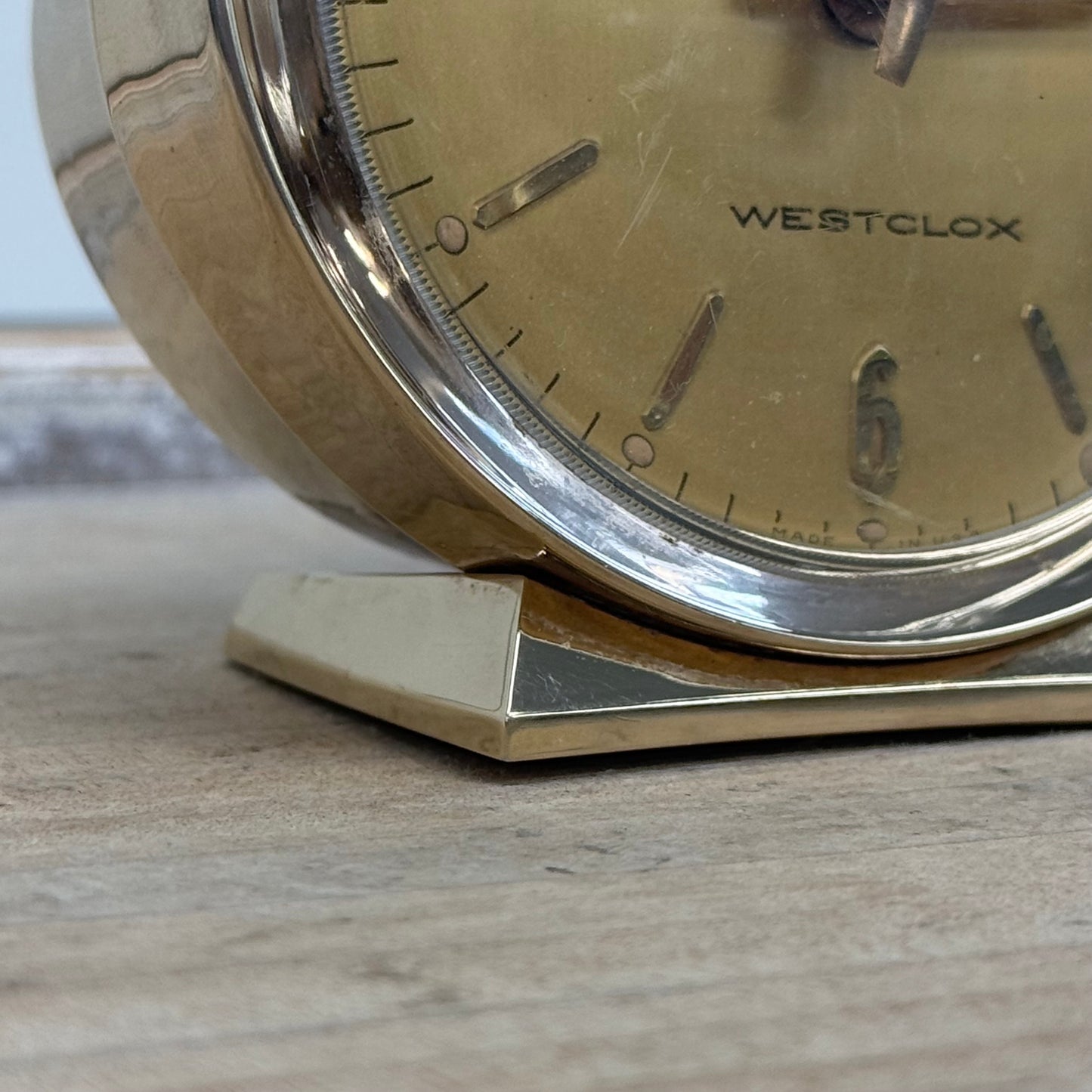 Westclox Baby Ben 22K Gold Finish Alarm Clock Tested Works