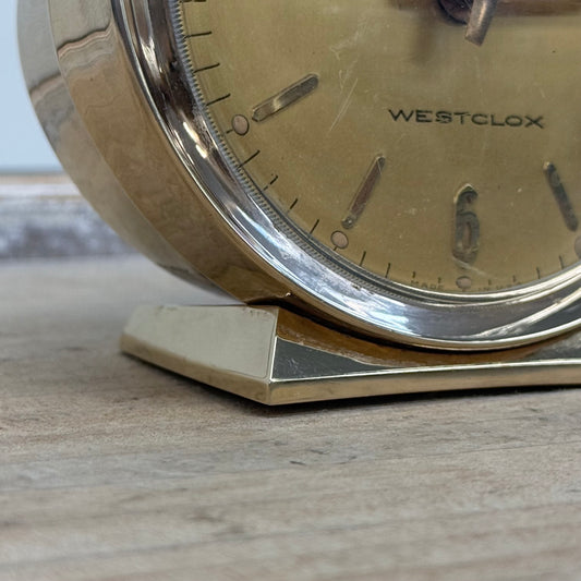 Westclox Baby Ben 22K Gold Finish Alarm Clock Tested Works