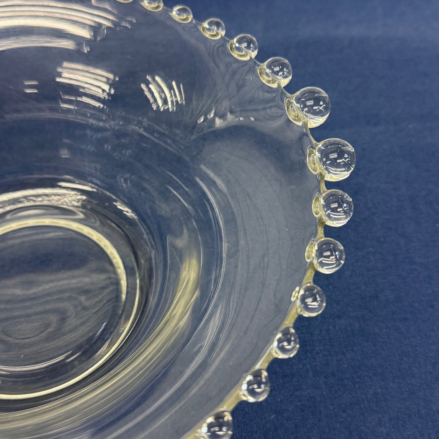 Imperial Candlewick Glass Serving Bowl