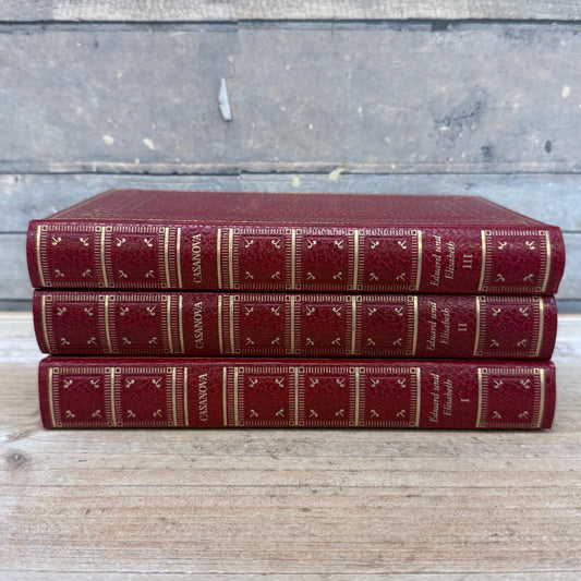 Giacomo Casanova Icosameron 3 Volume Set, German 1969 Ed.