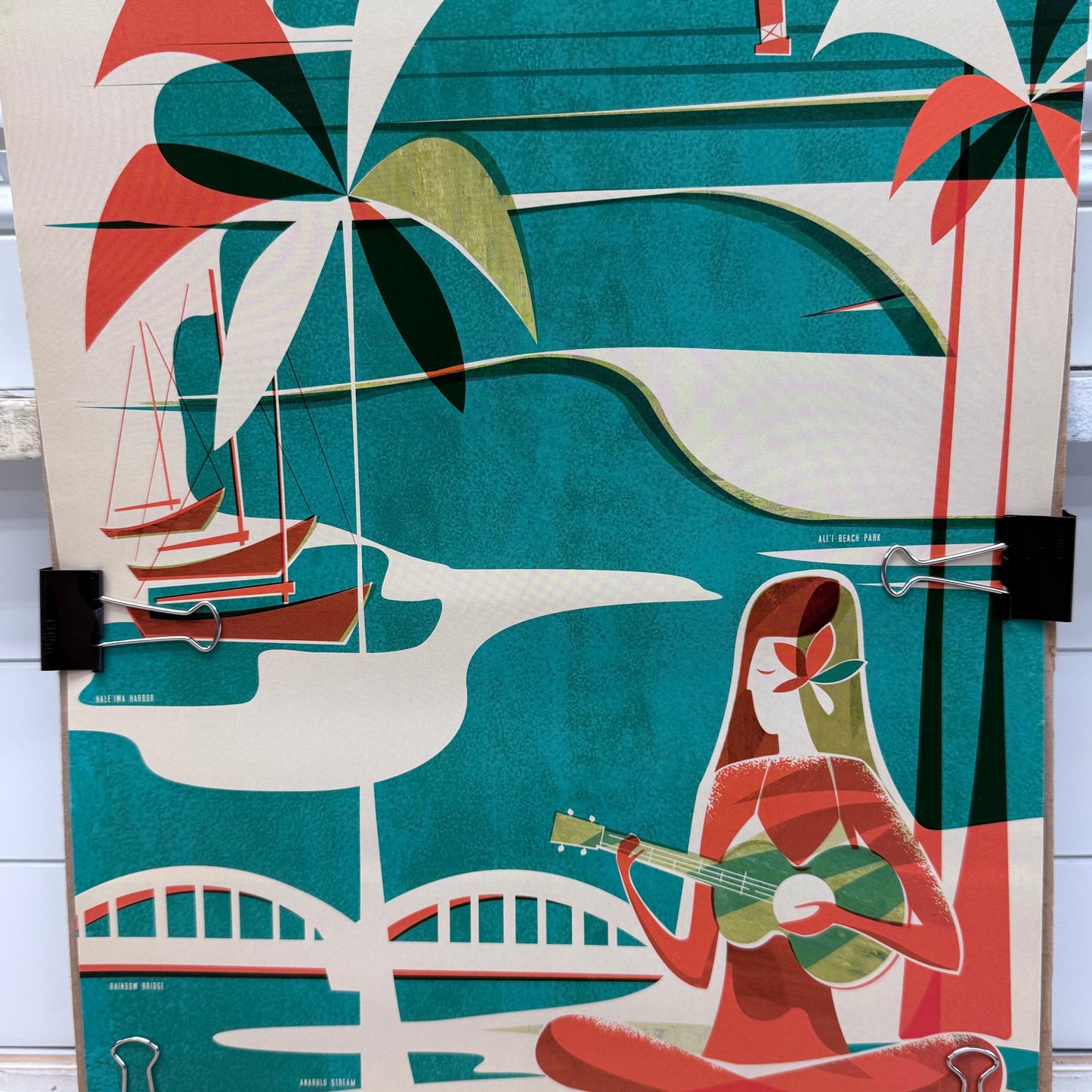 Nick Kuchar Haleiwa Wahine North Shore Art Print