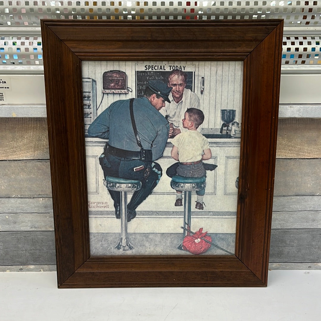 Norman Rockwell Art Print, The Runaway