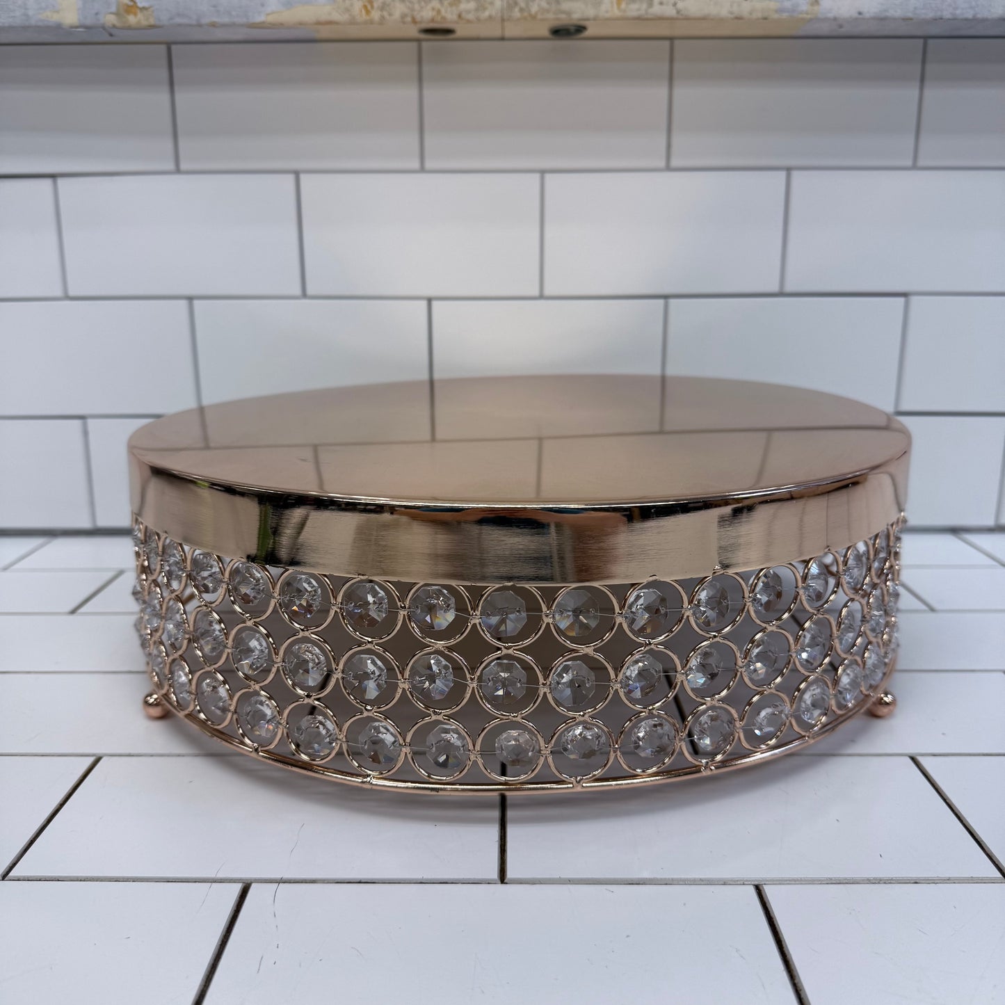 Rose Gold Cake Stand Metal Dessert Display
