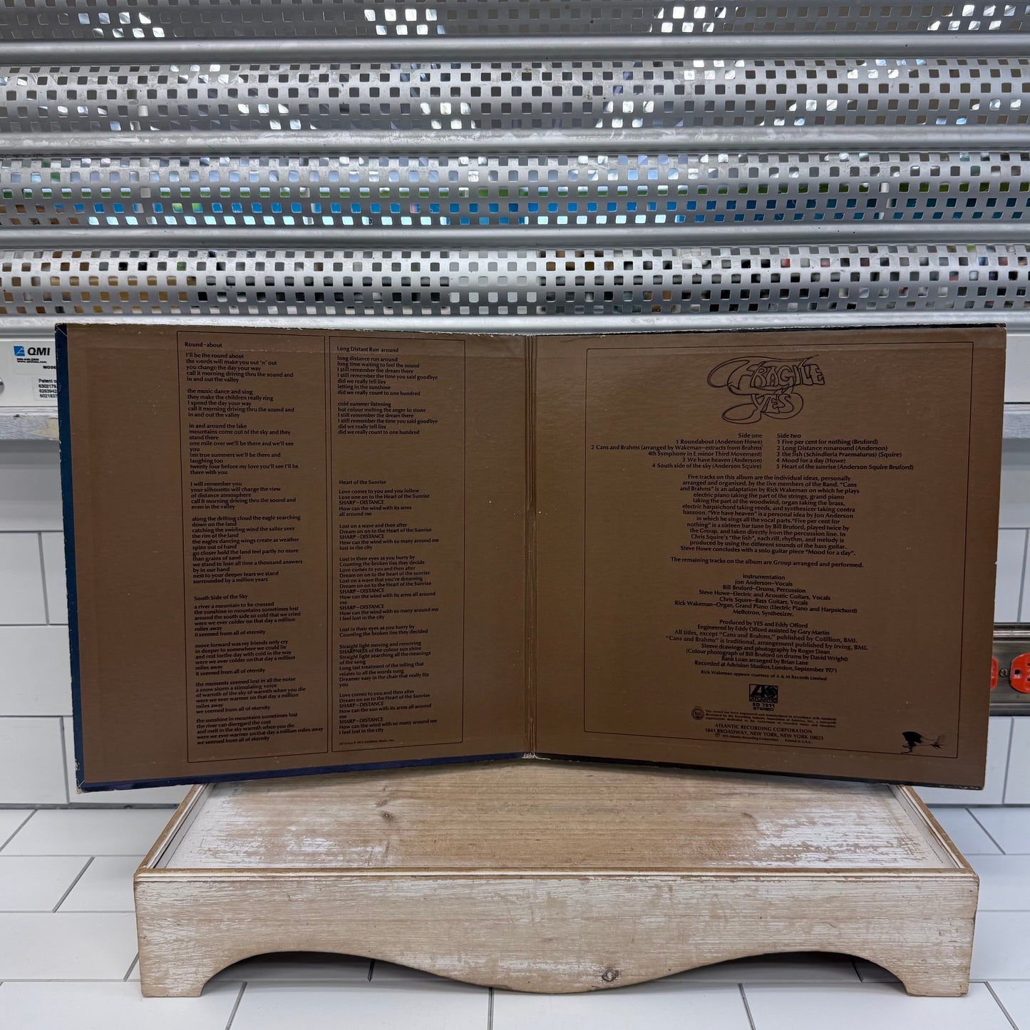 Yes Fragile Vinyl Record, 1972