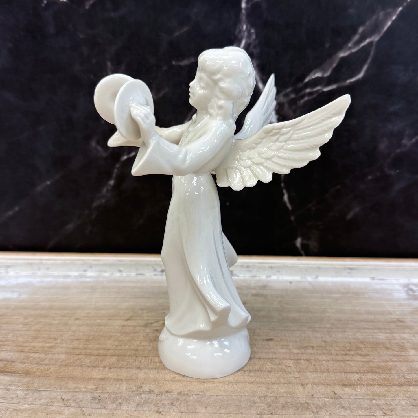 Dresden Style Angel Figurine, Porcelain
