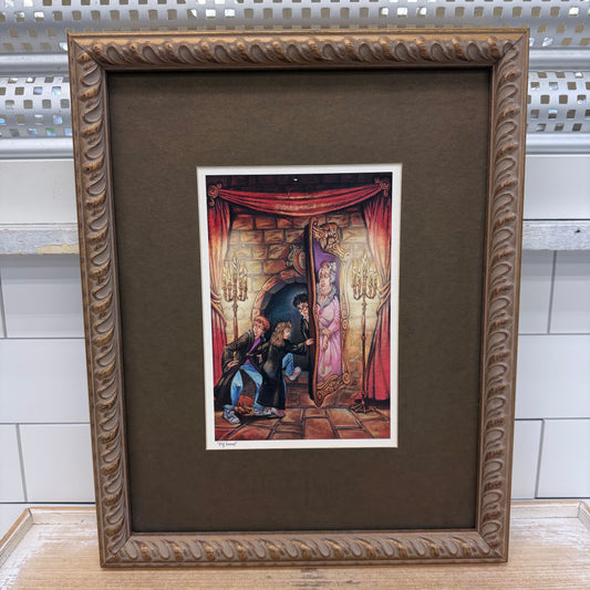 Harry Potter Pig Snout Fred Bode Framed Art Print 2000