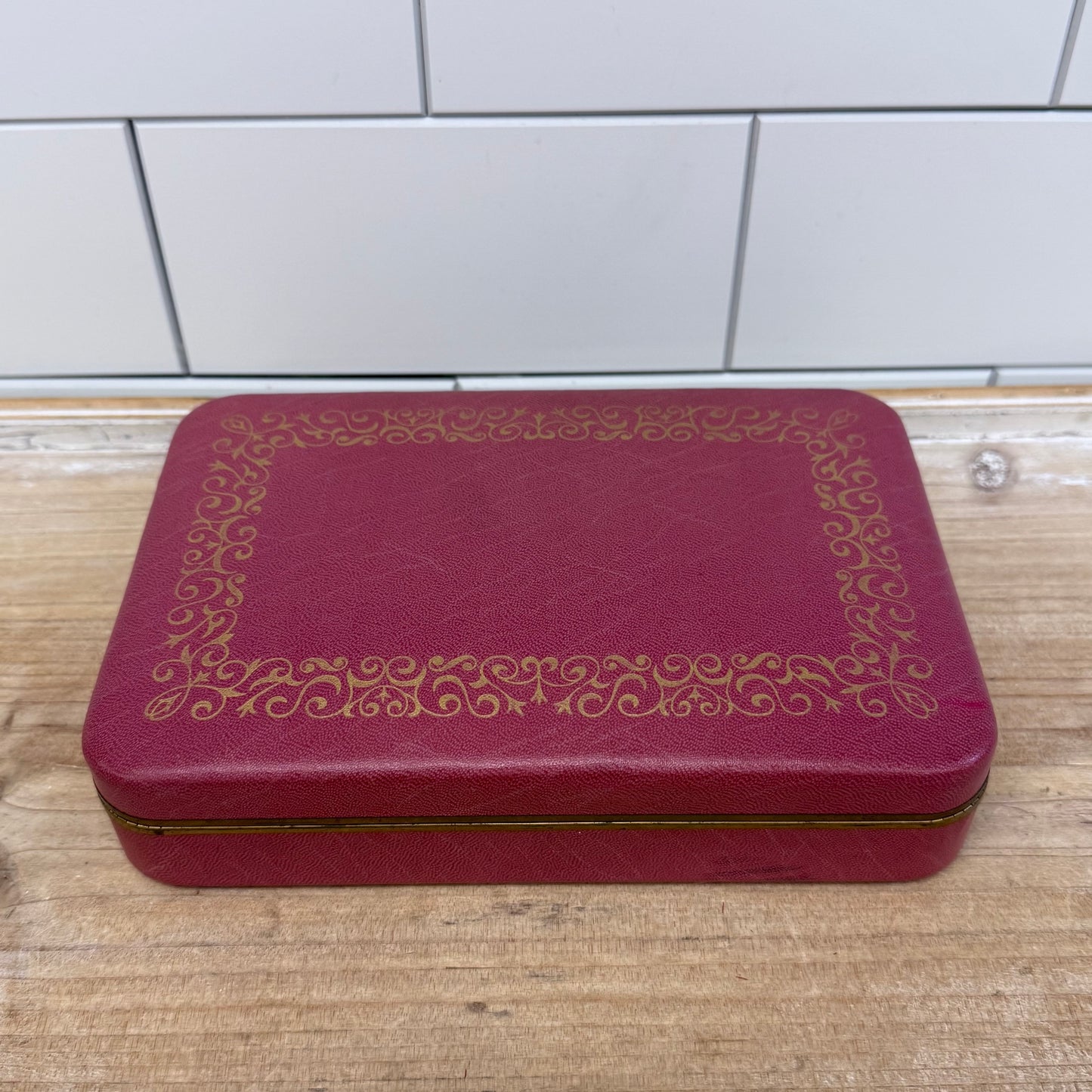 Farrington Jewelry Case Velvet Travel Box Vintage