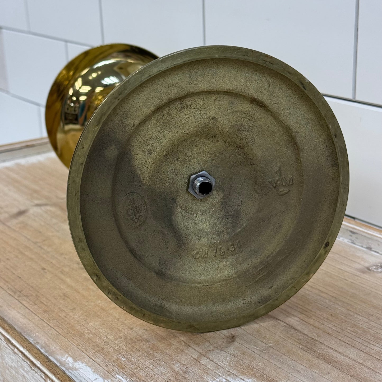 Virginia Metalcrafters Brass Candle Holder CW 16-34