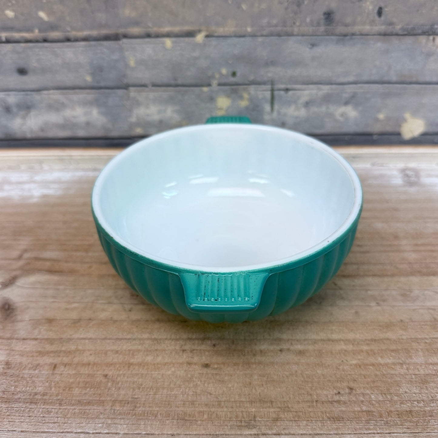Hazel Atlas Platonite Moderntone Lugged Soup Bowl