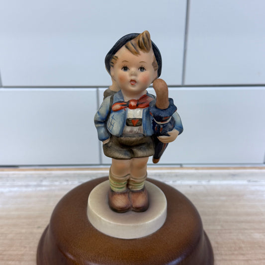 Goebel Hummel Reuge Home From Market Figurine Rotating Music Box