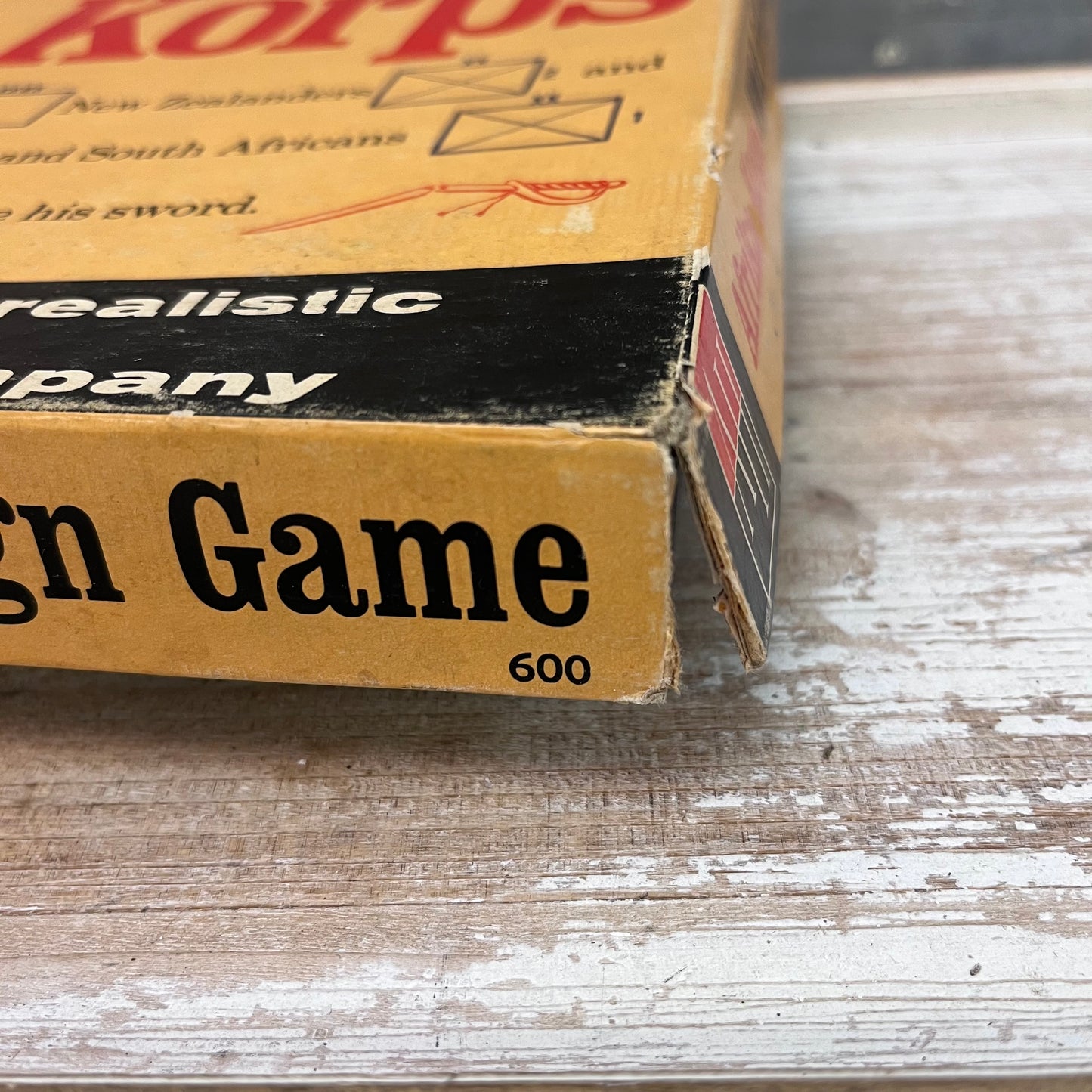 Avalon Hill Afrika Korps Strategy Board Game, 1964