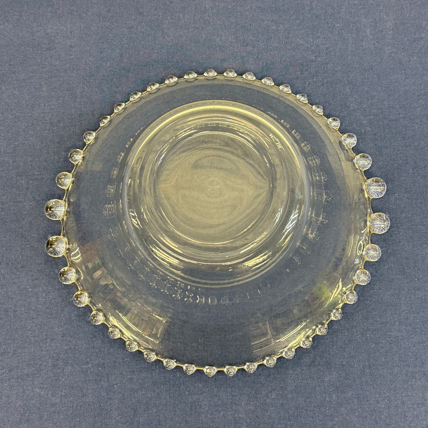 Imperial Candlewick Glass Serving Bowl