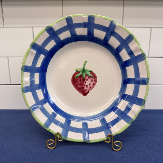 Williams Sonoma Pasta Bowl Country Fair Strawberry Design
