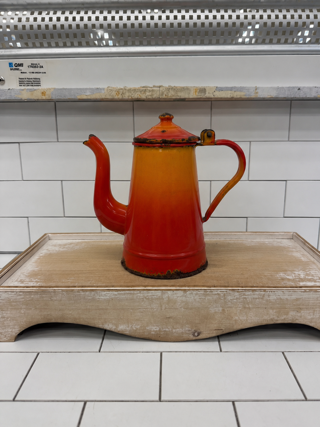 Orange Enamelware Selection