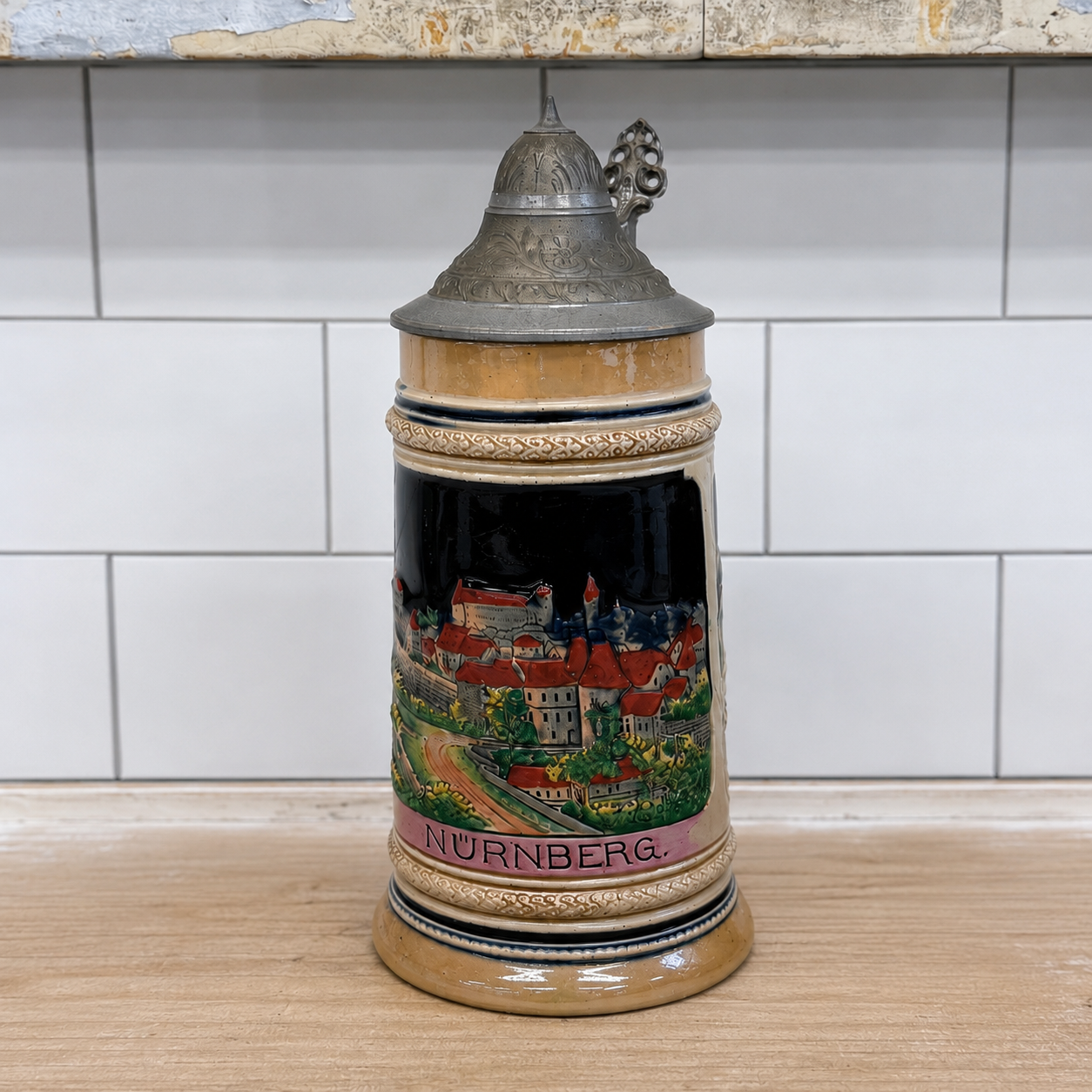 German Beer Steins Lot Wekara King Armin Bay Set 3