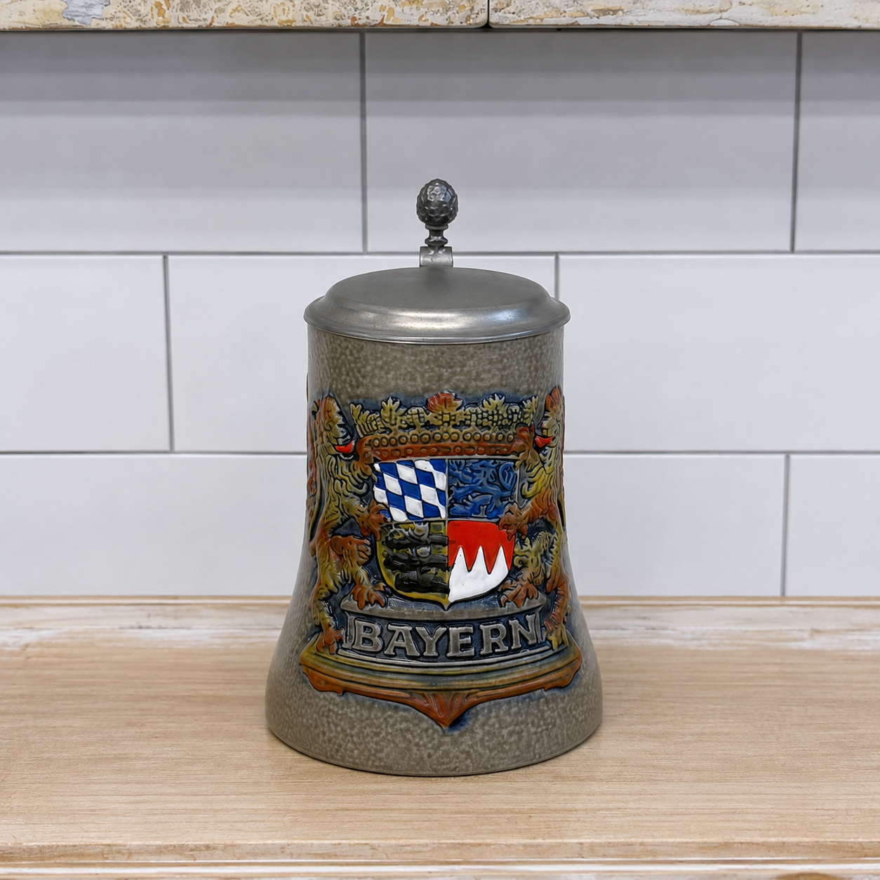 German Beer Steins Lot Wekara King Armin Bay Set 3