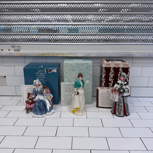 Avon Mrs. Albee President’s Club Porcelain Figurines 1990s