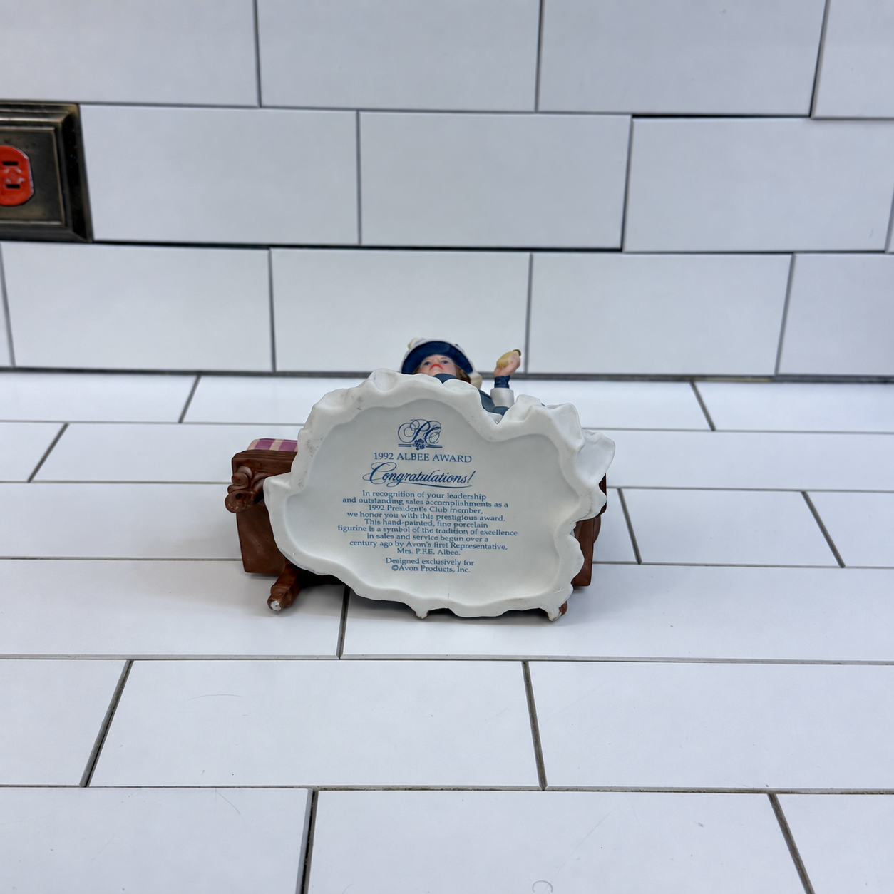 Avon Mrs. Albee President’s Club Porcelain Figurines 1990s